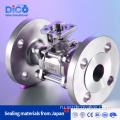 DIN ISO PAD 3PC FLANCE BALL VALVE